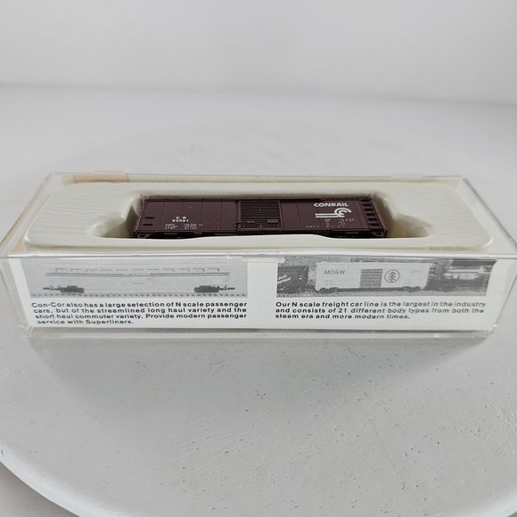 Con-Cor 40 Ft Steel Boxcar Conrail N Scale #001-100103 - Picture 3 of 6